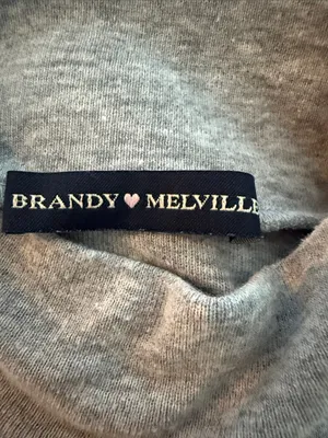 Brandy Melville One Size fits XS-Small Women's Grey Mock Neck Sweater thumbnail 5
