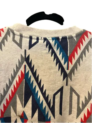 Ariat Cropped Chimayo Grande Print Sweatshirt Size L Southwestern Boho Aztec thumbnail 8