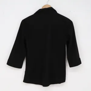 Shirt Womens S Black 3/4 Sleeve Button-Down Professional Excellent thumbnail 3