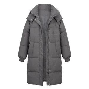 Go.G.G Classic Hooded Long Puffer Jacket Coffee Sz S NWT thumbnail 2