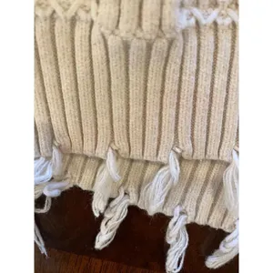Elliatt Sweater Women Small Beige Ivory Knit Knit Open Front Long Line Cardigan thumbnail 8