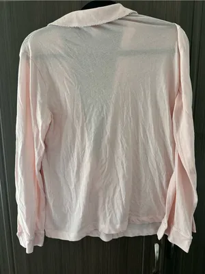 Victoria’s Secret medium pink pajama long sleeve top thumbnail 4