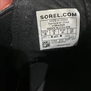 Sorel Lea Wedge Ankle Boots In Redwood/Black Women’s Size 10 thumbnail 8