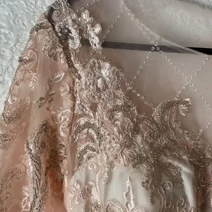Pink Cocktail Dress - Intricate Beautiful Beading Approx Size 4 thumbnail 4