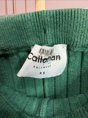Callahan Trish Pants Fern Green Rib Knit Revolve. Size XS thumbnail 5