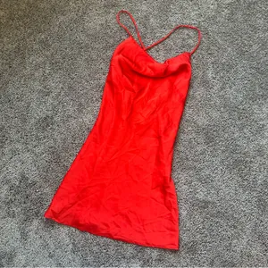 Red Satin Slip Dress thumbnail 2