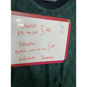 Sunderland of Scotland Weatherbeater Golf Windshirt Green‎ Plaid Womens Large L thumbnail 4