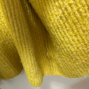 ZARA Chunky Knit Cardigan Sweater Oversized Mustard Yellow Open Front Sz Medium thumbnail 5