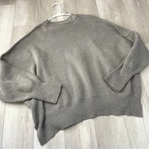 Free People Sweatshirt easy street tunic womens Gray (small) oversized slouchy thumbnail 5