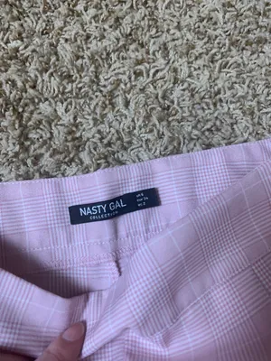 Nasty Gal Pink Plaid Pants thumbnail 4