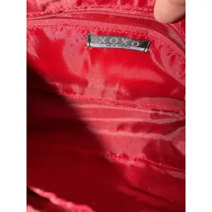Vintage Y2K-era XOXO Red Mini Shoulder Bag Purse Gold Accents P thumbnail 8