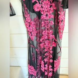 For Love and Lemons Temecula Cut Out Embroidered Lace Maxi Dress thumbnail 11