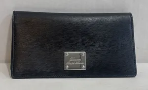 Lauren Ralph Lauren Sloan Sleek Street Slim‎ Bifold Designer Wallet Black Snap thumbnail 1