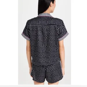 Rare Roller Rabbit x Lele Sadoughi Black Heart Polo Pajamas thumbnail 2