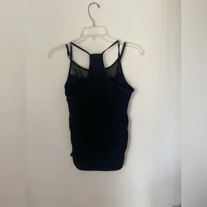 VSX Victoria’s Secret Strappy Black Mesh Sports Tank Top M thumbnail 2