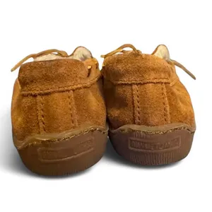 Minnetonka Women’s Moccasins Size 9 Brown Suede Shearling Lined Softsole thumbnail 5