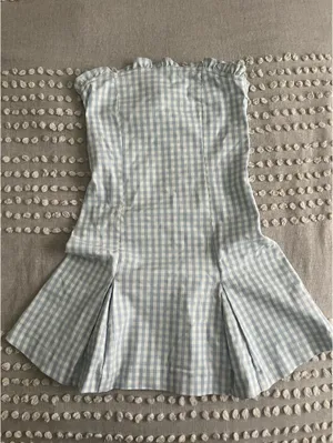Urban Outfitters Margot Strapless Drop Waist Mini Dress thumbnail 3
