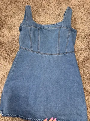 Lulus Denim Dress thumbnail 2