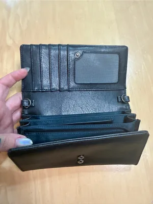 Matt & Nat Black Vegan Leather Long Wallet thumbnail 3