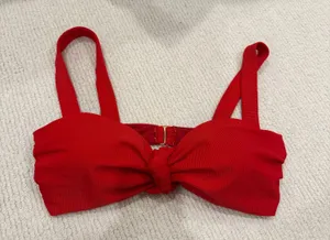 Beach Riot Red Bikini Top thumbnail 2