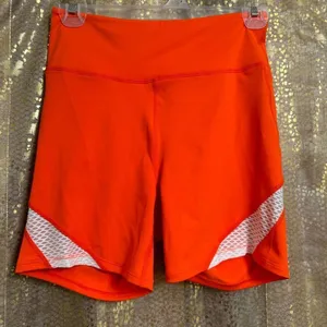 Free People Movement Space Race Orange Bike Shorts Medium NWOT thumbnail 1