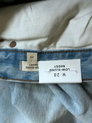 NWT‎ Madewell Low-Slung Baggy Jeans Hallstead Wash Rigid Size 28 thumbnail 9