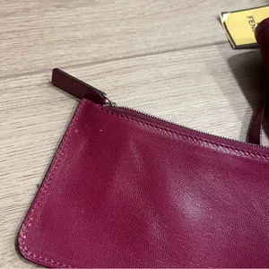 NWT Fendi Magenta Pink Leather Nylon Mini Shopper Tote with Change Purse thumbnail 5