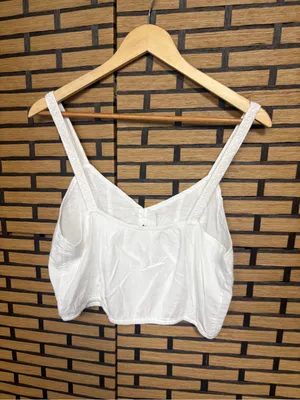 American eagle white lace crop tank size medium thumbnail 2