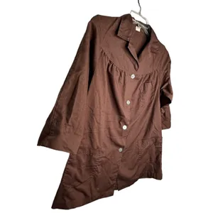 Vintage Abigail Uniforms Brown Polyester Top thumbnail 2
