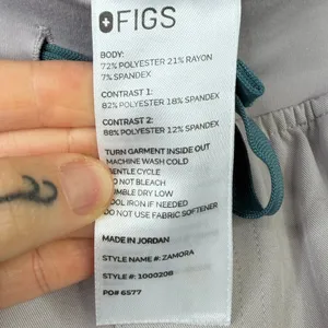 FIGS Zamora Lavender Dew Soft Lilac Technical Collection Jogger Scrub Pants XS thumbnail 7