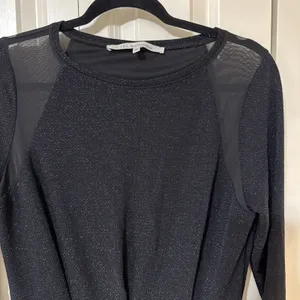 Rachel Rachel Roy Beautiful Black Sparkle & Sheer Dress Large Holiday Party thumbnail 2