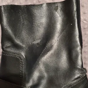 6/$36 Zara Woman Leather Biker Boots with Stretch Leg Black Size 38 5156/101 thumbnail 14