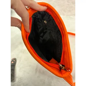 Olivia Miller Neon Orange Laser Cut‎ Glitter Crossbody Bag Womens Floral Small thumbnail 8