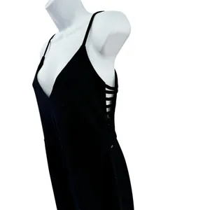 Amanda Uprichard X REVOLVE Chandon Jumpsuit Black Ponte Medium Cropped Date‎ thumbnail 3