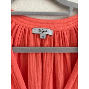 Rails Aureta Cotton Gauze Mini Dress Womens Medium Orange Resort Travel Vacation thumbnail 6