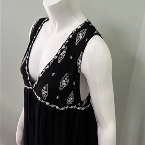 Free people diamond embroidered babydoll tank top small thumbnail 7