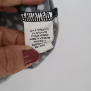 Unbranded Top Womens 2X Black Polka Dot Ruffle Sleeve Excellent thumbnail 3
