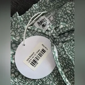 Princess Polly Asha Bodysuit in Green Size 8 New with tag thumbnail 14