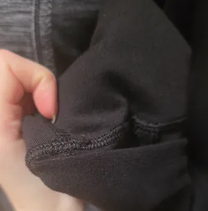 Lululemon Daily Yoga Denim Jacket Blue Grey and Black Zip Up Long Sleeve thumbnail 7