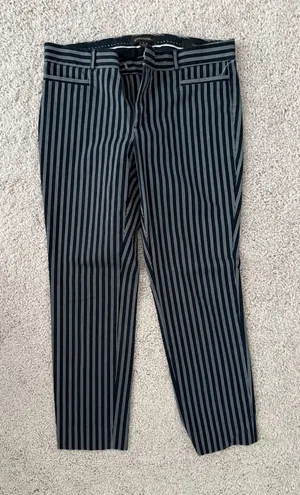 Banana Republic Navy and Grey Pinstripe Pants thumbnail 1