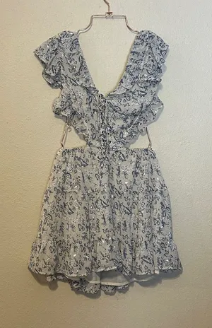 Sabo Skirt Luxe Haven Open Back Dress Size Medium thumbnail 1