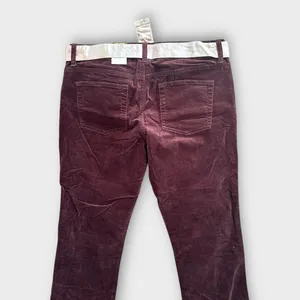 Vintage Y2K Old Navy Low Rise Brown Boot Cut Stretch Velour Pants Size 8 NWT thumbnail 6