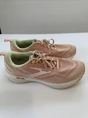 Brooks Revel Women's Blush Pink with Mint Liner Athletic Sneakers thumbnail 4
