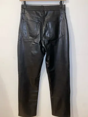 Abercrombie & Fitch The 90’s Straight Ultra High Rise Faux Leather Pants Size 4 thumbnail 6