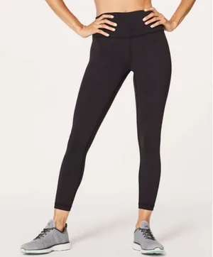 Lululemon Black Wunder Under High-Rise inseam 27 inches size 6 thumbnail 1
