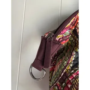 Vera Bradley Mesa Red Gathered Satchel Paisley Quilted Cotton Bag thumbnail 6