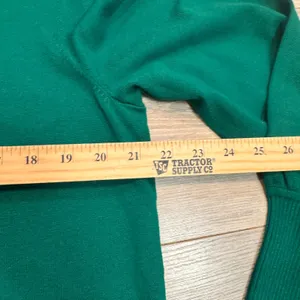 Cato‎ Green Knit Sweater Crew Neck Sz XLarge XL Puff Sleeve Ribbed Cuff Pullover thumbnail 5