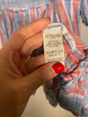 Free People Womens Summer Nights Striped Mini Dress Blue Pink Medium thumbnail 5