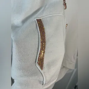 Vintage Y2K Juicy Couture Rose Gold Sequined Cheetah Print Rare Jacket Size XL thumbnail 7