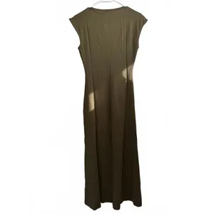 Mango V-Neck Cotton Dress Khaki Green NWT Size 2/XS thumbnail 6